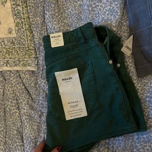 Size 30 Green Rollas Shorts